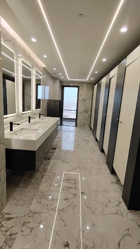 JAICAN Corian bath surround cladding for hotel bathroom in Heliopolis