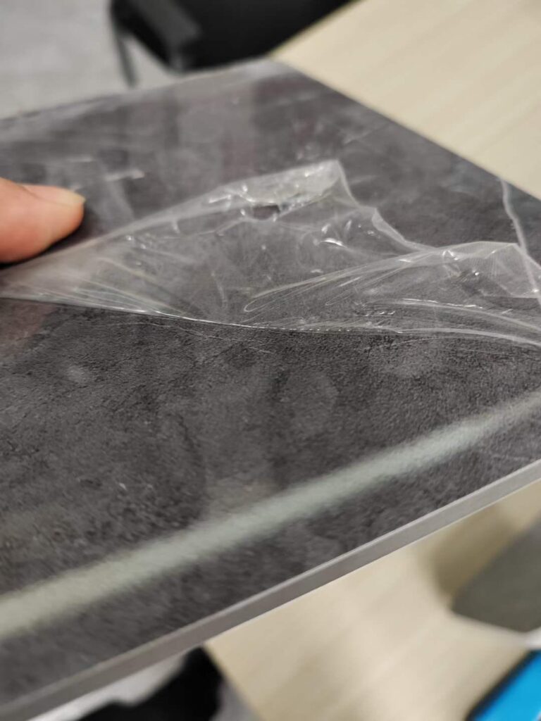 JAICAN solid surface vanity top close-up showing seamless non-porous finish, Cairo