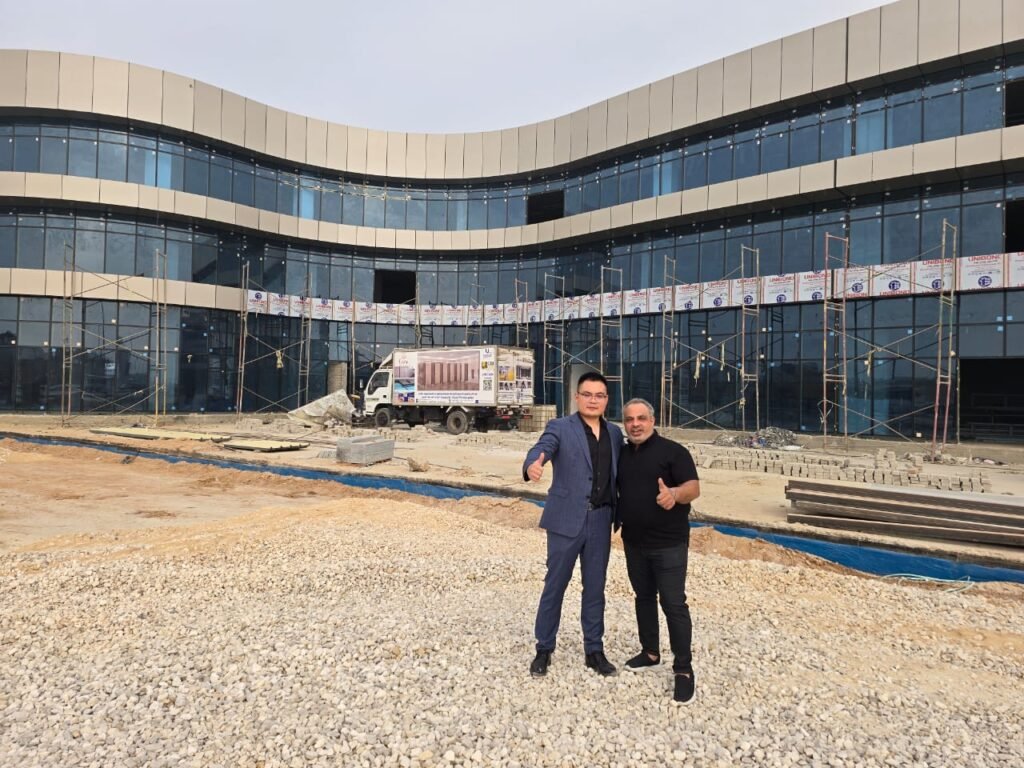 Cairo House team on a commercial project site visit.